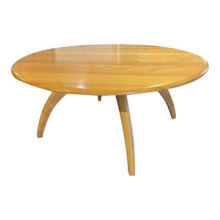 Mid-Century Modern Heywood-Wakefield Round Spider Leg Cocktail Table For Sale