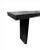 Solid Mango Wood Console Table Burnt Finish Modern Organic For Sale - Image 4 of 4
