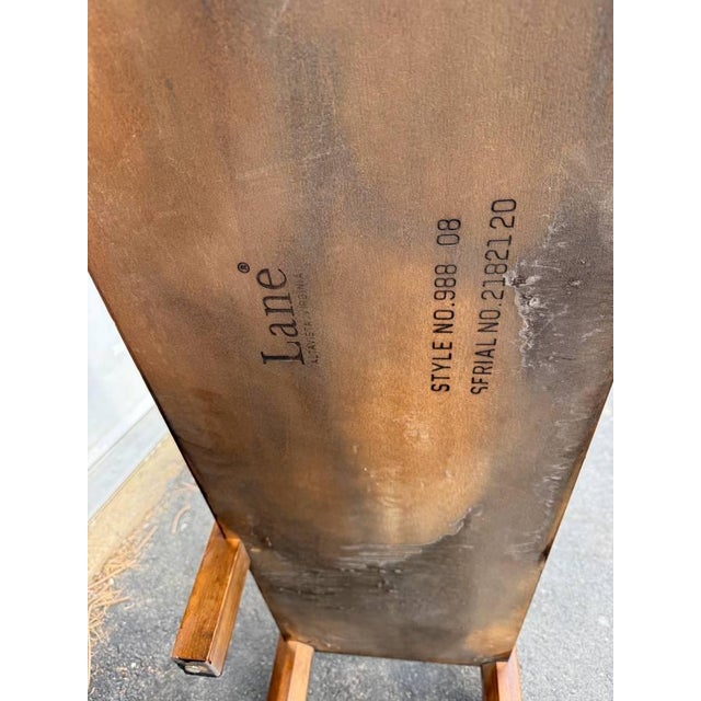 Brown Late 20th Century Chinoiserie Chippendale Style Inlaid Fretwork Console Table by Lane For Sale - Image 8 of 15