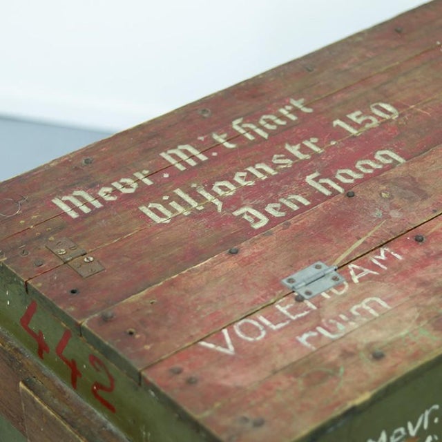 Paint Tropical Military Soldiers Chest, 1940s For Sale - Image 7 of 9