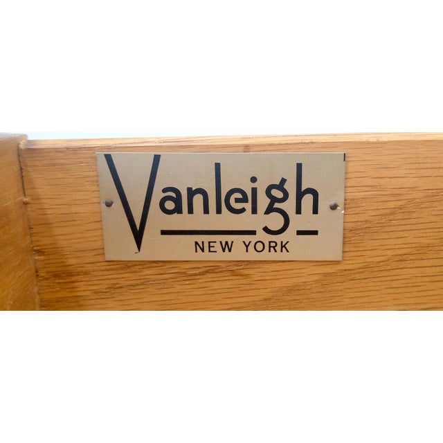 Pair of Fine Blond Tiger Maple Square End Side Lamp Tables One Drawer MINT For Sale - Image 10 of 18