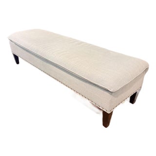C R Laine Upholstered Bench For Sale