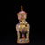 Late 20th Century Chinese Yellow Ground Famille Rose Porcelain Zun Vase With Bull Handles For Sale - Image 5 of 9