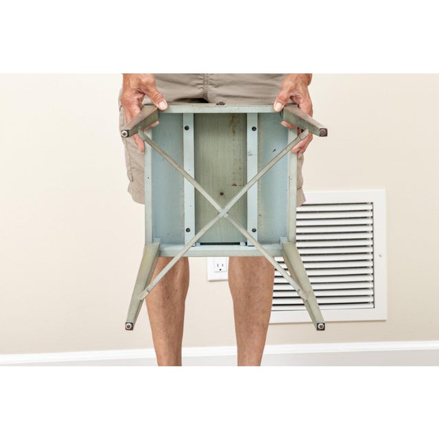 Green 1990s Vintage English Style Side Table For Sale - Image 8 of 8