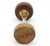 Late 20th Century Flat Top Wooden Door Knob For Sale - Image 5 of 6