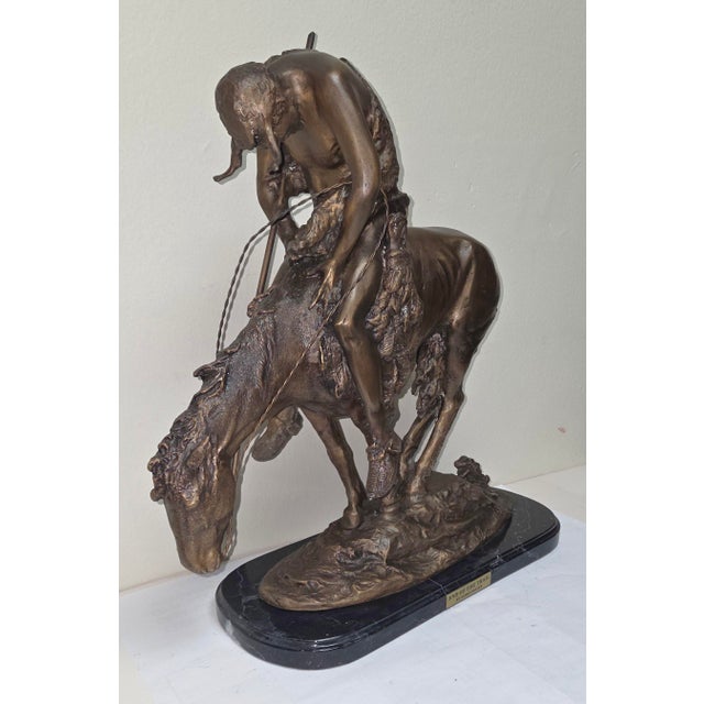 American End of the Trail, Bronze Sculpture after James Earle Fraser For Sale - Image 3 of 4