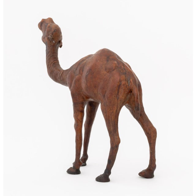 Standing Camel Leather Covered Sculpture, 20th Century For Sale In New York - Image 6 of 8
