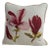 Magnolia Floral Linen Pillow For Sale