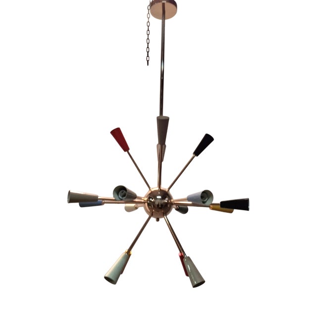 Vintage Sputnik Chandelier, 1970s For Sale