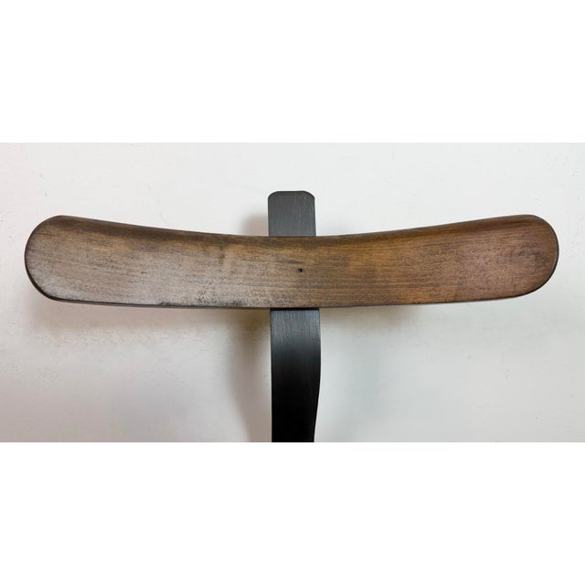 Black Industrial Factory Swivel Chair, 1950s For Sale - Image 8 of 18