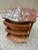 Pair Vintage Louis XV Marble Top Nightstands | Hand-Painted Details | Brass Mounts For Sale In New York - Image 6 of 8