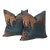 Custom Pierre Frey Gondole Blue Cut Velvet Luxury Cushion Cover For Sale