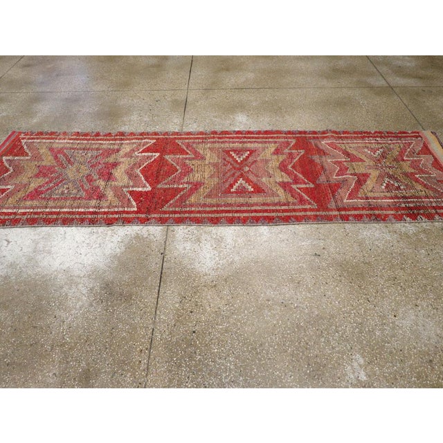 Galerie Shabab Collection Mid-20th Century Turkish Anatolian Tribal Runner For Sale In New York - Image 6 of 10