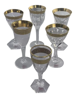 Moser Mouth Blown Liqueur Glasses Boxed - Set of 6