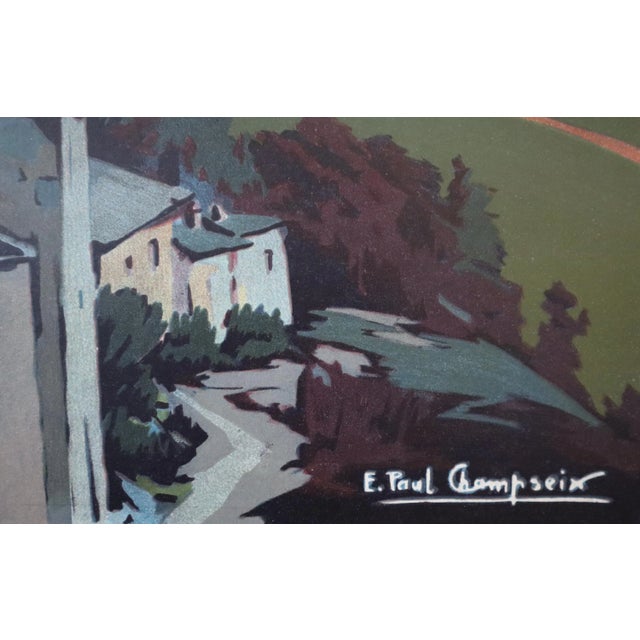 1930s Original French Travel Poster, Foix (Pyrenee Region) For Sale - Image 4 of 5