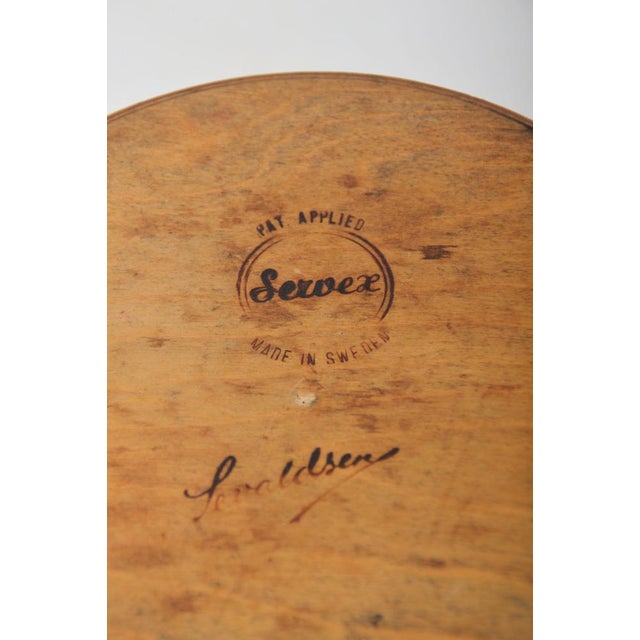 Wood Swedish Wastebasket by Martin Aberg for Servex, 1950s For Sale - Image 7 of 8