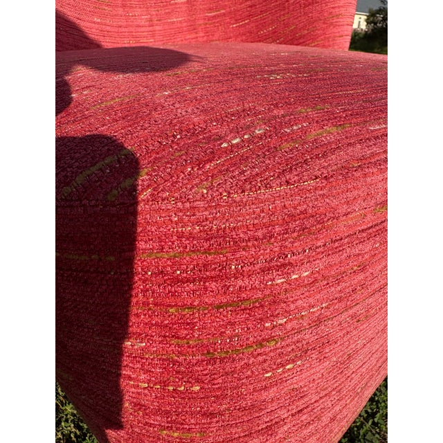 Vintage Italian Modern Club Chairs in the Manner of Geo Ponti For Sale - Image 9 of 10