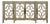 Contemporary Sage Gray Mirrored Four-Door Credenza / Sideboard For Sale
