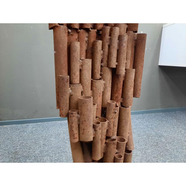 Brutalist and Decorative Iron Art Sculpture, 1970s For Sale - Image 12 of 13