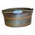 Vintage Dresher Copper and Brass Oval Bucket or Cache Pot With Blue and White Handle For Sale