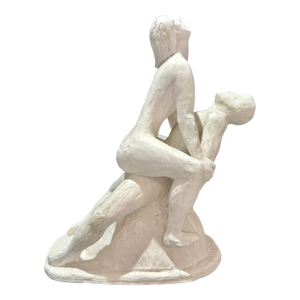1960s Larry Mohr Plaster Erotic Lovers Sculpture Signed From Artist Estate