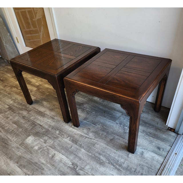 Wood 1970s Henredon Four Centuries French Country Side Tables - A Pair For Sale - Image 7 of 17