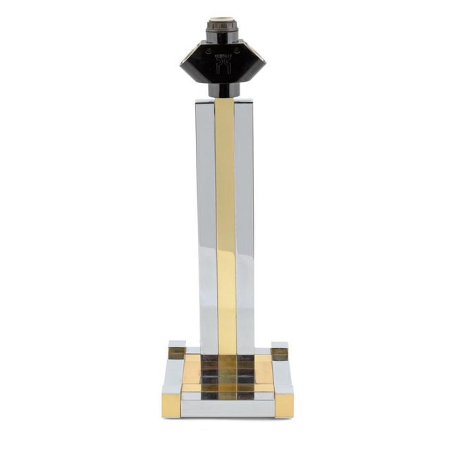 Original BD Lumica table lamp, Spain, 1970s. This piece features a geometric and architectural design characteristic of...