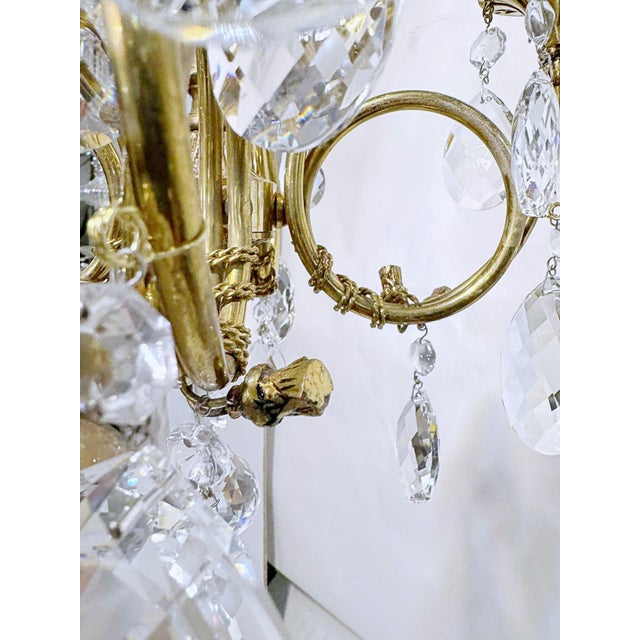 Vintage Spanish Bronze Chandelier For Sale In New York - Image 6 of 6