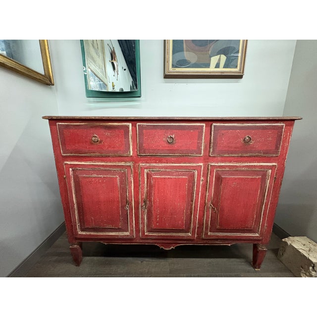 18th Century Italian Louis XVI Painted Chest For Sale - Image 4 of 18