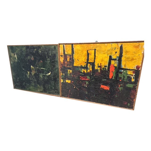 Gaetano Alibrandi, Landscape Paintings, 1961, Oil on Canvas For Sale