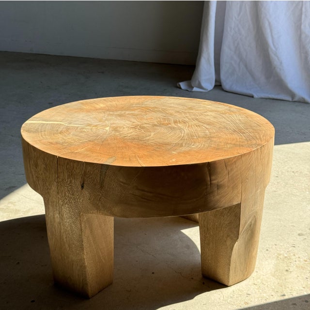 1980s Coffee Table in Natural Mango Wood, 1980s For Sale - Image 5 of 18