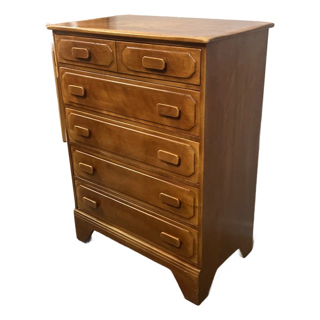 Cushman Creation #075 Five Drawer Maple Dresser For Sale