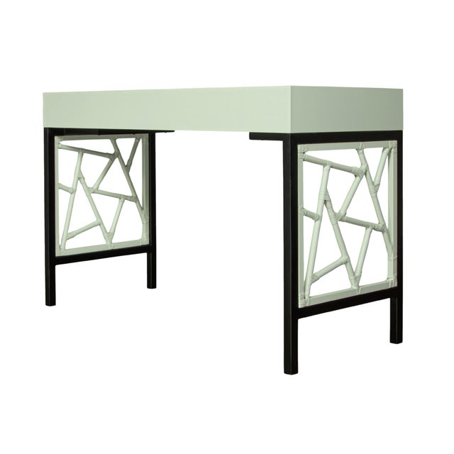 Tiffany Writing Desk - Celery Green For Sale In West Palm - Image 6 of 9