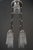 Art Deco Nickel Chandelier with Glass Sticks, 1920s For Sale - Image 9 of 18
