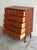 Mid Century Danish Teak Highboy Dresser - Vintage Scandinavian Chest of Drawers 1960s For Sale - Image 4 of 10
