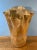 Early 21st Century Art Glass Iridescent Tan Net Like Pattern Vase For Sale - Image 5 of 12