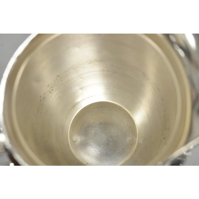 Vintage Wma Rogers Victorian Silver Plated Bulbous Footed Water Pitcher For Sale - Image 9 of 13