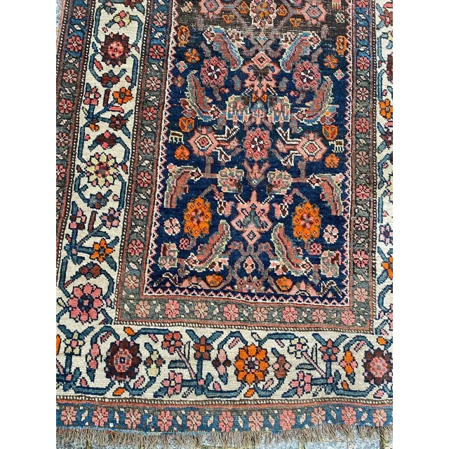 Very beautiful and rare antique runner with beautiful design and natural colors, entirely hand knotted with wool velvet on...