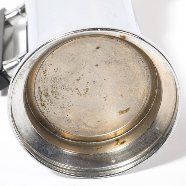 1930s Art Deco Chrome & Black Bakelite Cocktail Shaker For Sale - Image 13 of 13