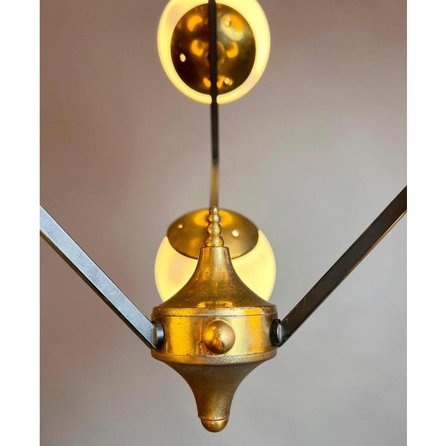 Mid-Century Italian Chandelier, 1960s For Sale - Image 3 of 7