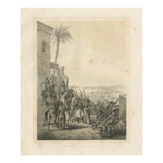 Egyptian Regular Cavalry on the Nile, 1846, Paper For Sale