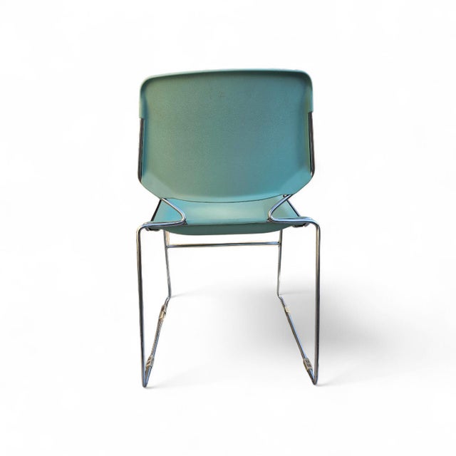 Metal Mid-Century Modern Stackable Matrix Krueger Chairs by Thomas Tolleson, 1970s, Set of 10 For Sale - Image 7 of 13