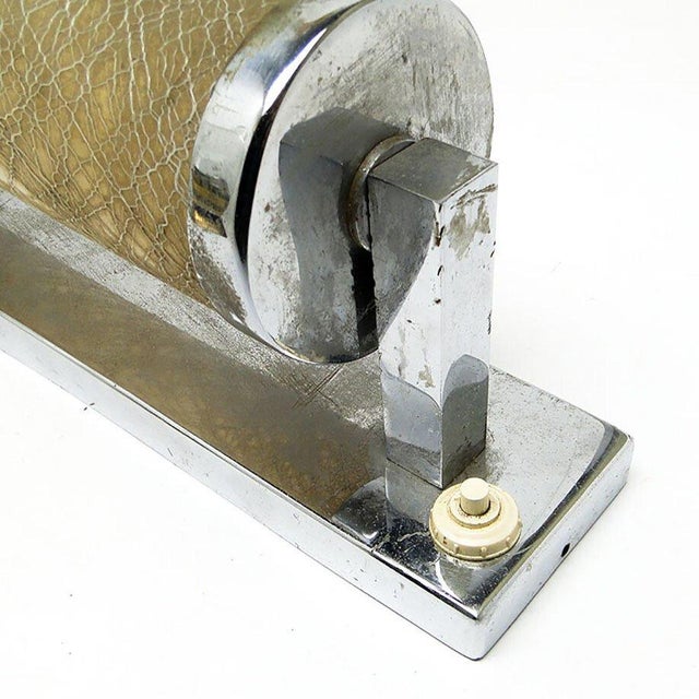 Metal Art Deco Funtionalist Wall Lamp from Napako, 1930s For Sale - Image 7 of 12