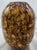 '80s Bulbous Hand Blown Cased Glass Tortoise Shell Vase- 13.75" X 10.5" For Sale - Image 4 of 6