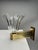 Gold Mid-Century Murano Glass Wall Lamps in the style of Ercole Barovier, Italy, 1990s, Set of 2 For Sale - Image 8 of 10