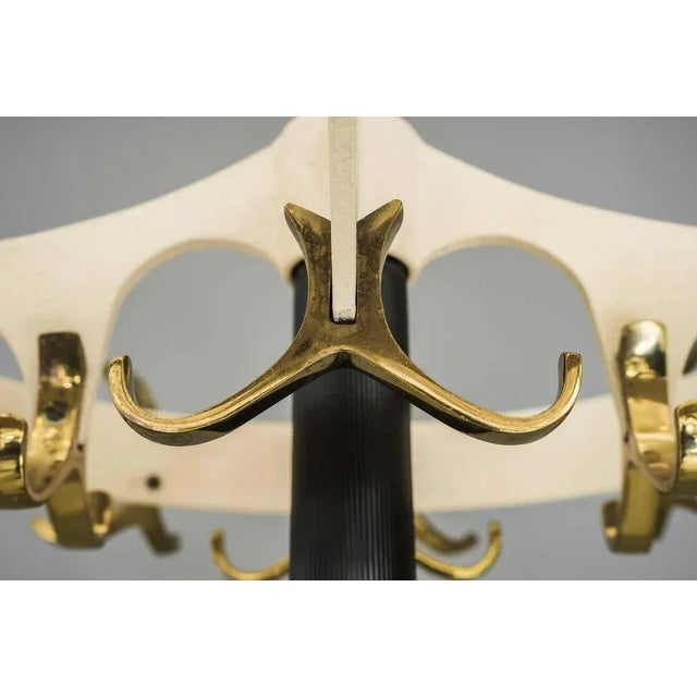 Black Mid-Century Coat Rack, Vienna, 1950s For Sale - Image 8 of 15