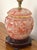Wood 1980s Small Asian Orange and White Table Lamp For Sale - Image 7 of 10