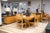 A Century Furniture Omni dining table. This gorgeous postmodern style dining table is a stunning statement in design and...