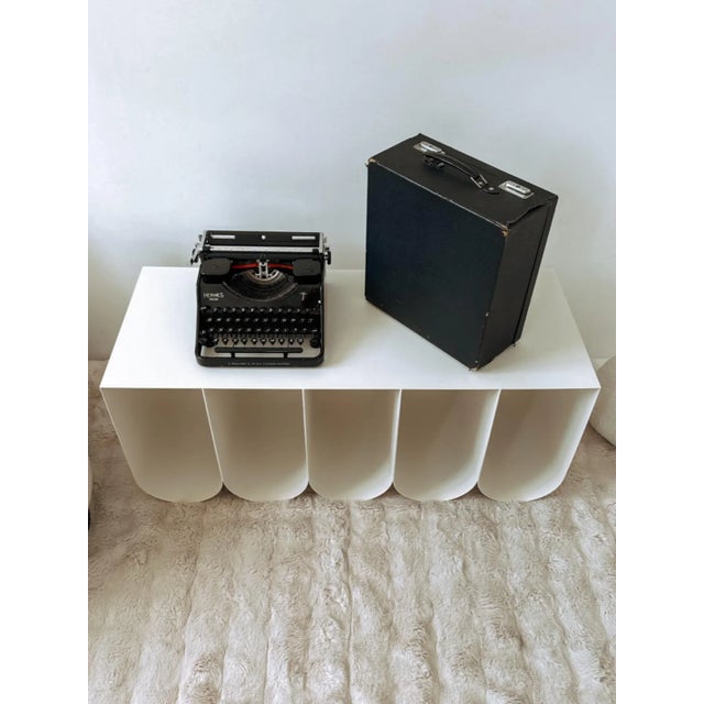 Vintage Hermes Media Black Typewriter from Paillard, 1940s For Sale - Image 9 of 16