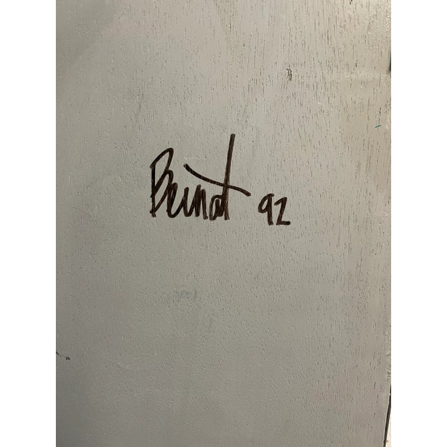 1990s Mixed Media Grey Modern Art For Sale - Image 10 of 11